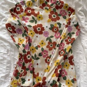 Sezane Floral Multicolor Top